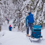 Zimowe aktywności w Krynicy-Zdroju.